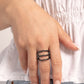 Corded Command - Black - Paparazzi Ring Image