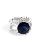 Scintillating Swirl - Blue - Paparazzi Ring Image