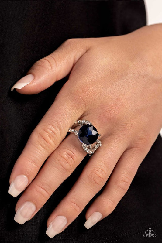 Scintillating Swirl - Blue - Paparazzi Ring Image