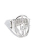 Middle of the Road - White - Paparazzi Ring Image