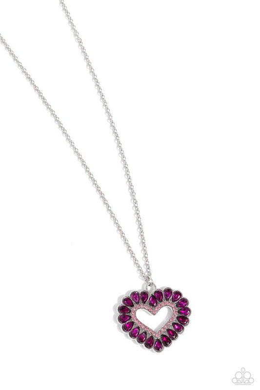 FLIRT No More - Pink - Paparazzi Necklace Image