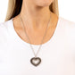 FLIRT No More - Silver - Paparazzi Necklace Image