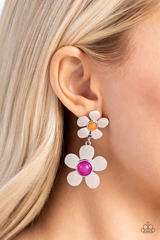 Fashionable Florals - Pink - Paparazzi Earring Image