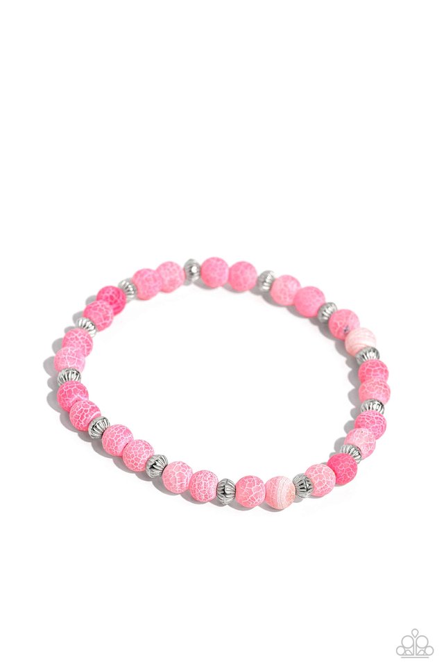 Ethereally Earthy - Pink - Paparazzi Bracelet Image