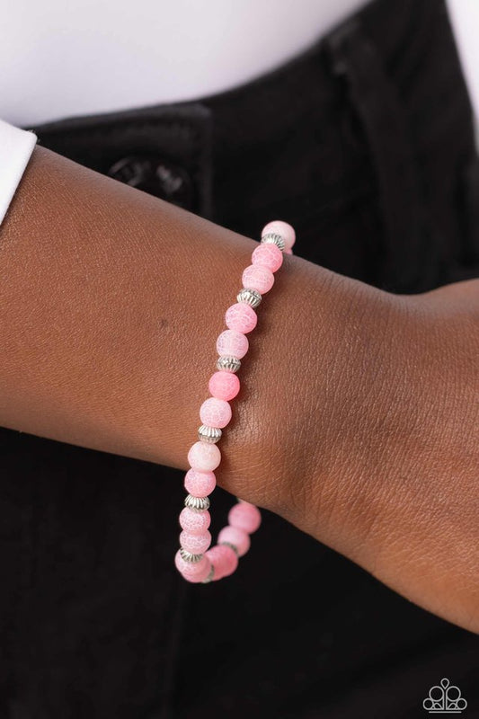 Ethereally Earthy - Pink - Paparazzi Bracelet Image