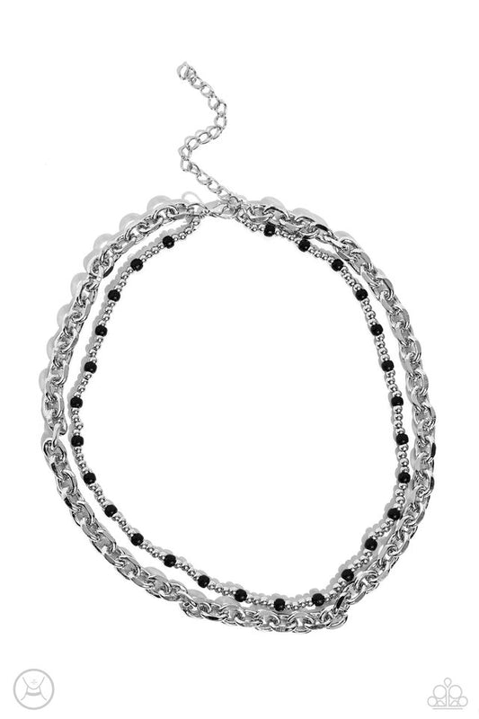 A Pop of Color - Black - Paparazzi Necklace Image