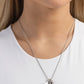 Hey Batter Batter! - Silver - Paparazzi Necklace Image