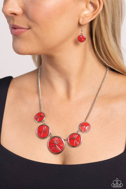 PALM Before the Storm - Red - Paparazzi Necklace Image