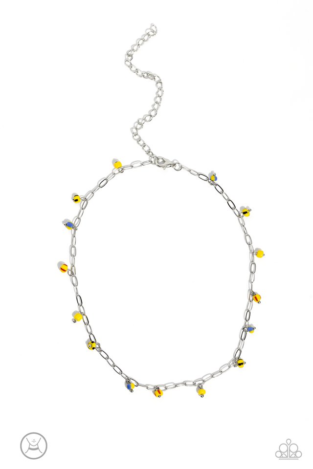 Beach Ball Bliss - Yellow - Paparazzi Necklace Image