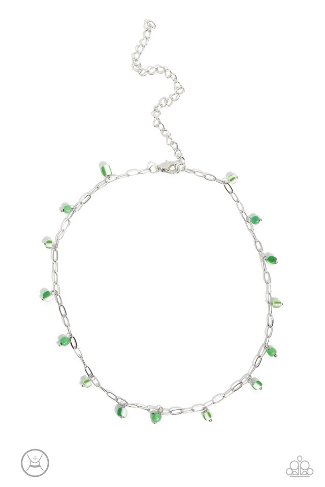 Beach Ball Bliss - Green - Paparazzi Necklace Image