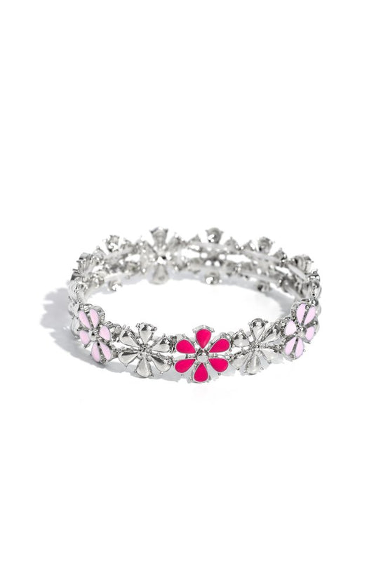 Floral Fair - Pink - Paparazzi Bracelet Image