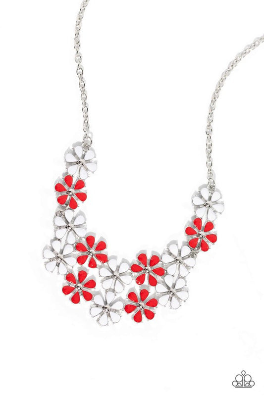 Floral Fever - Red - Paparazzi Necklace Image