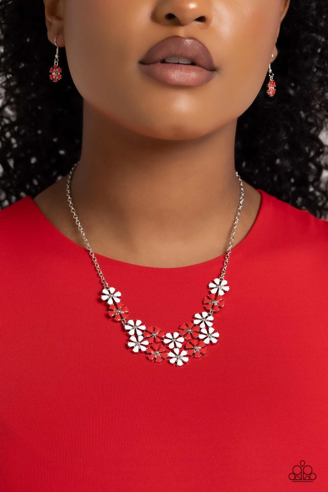 Floral Fever - Red - Paparazzi Necklace Image