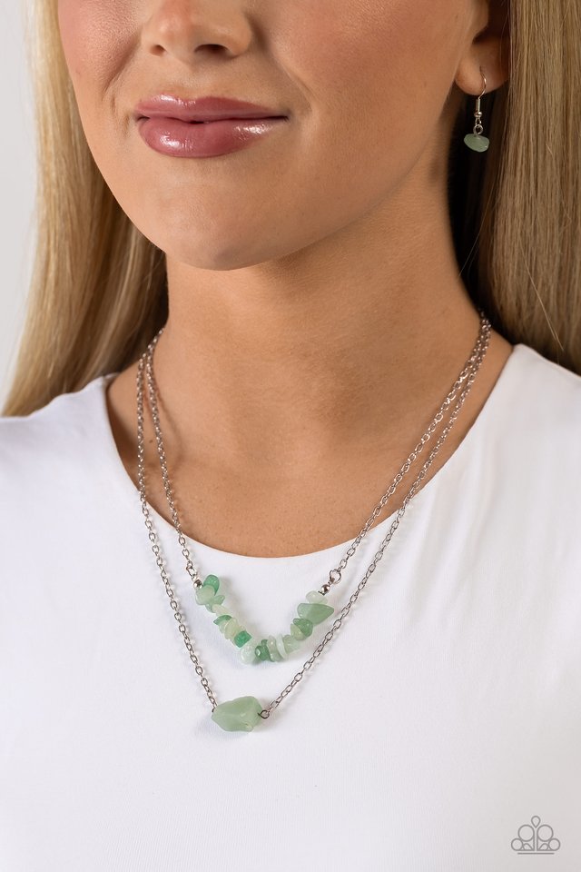 Chiseled Caliber - Green - Paparazzi Necklace Image