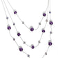 Glistening Gamut - Purple - Paparazzi Necklace Image