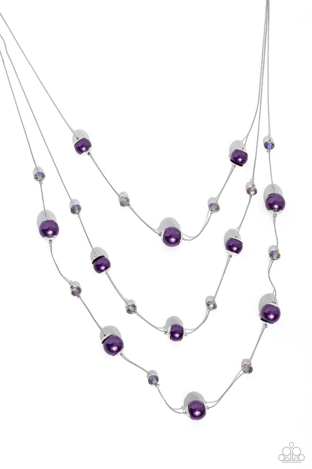Glistening Gamut - Purple - Paparazzi Necklace Image