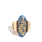 Shimmery Sovereign - Blue - Paparazzi Ring Image