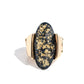Shimmery Sovereign - Black - Paparazzi Ring Image