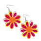 Decorated Daisies - Pink - Paparazzi Earring Image