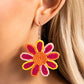 Decorated Daisies - Pink - Paparazzi Earring Image
