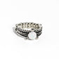 Sinuous Spotlight - White - Paparazzi Ring Image