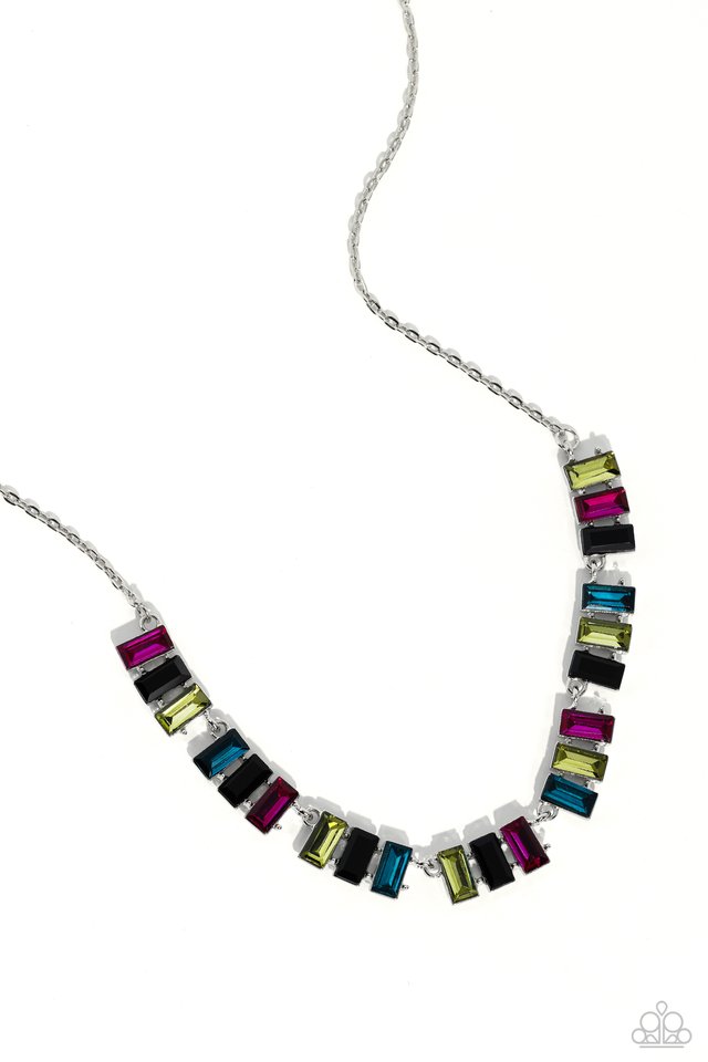 Elite Emeralds - Black - Paparazzi Necklace Image