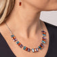 Elite Emeralds - Orange - Paparazzi Necklace Image