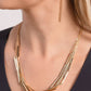 Dynamic Default - Gold - Paparazzi Necklace Image