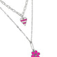 Childhood Charms - Pink - Paparazzi Necklace Image