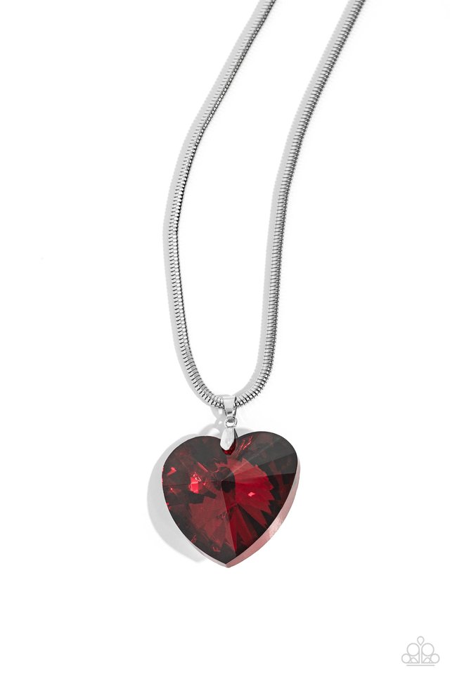 Parting is Such Sweet Sorrow - Red - Paparazzi Necklace Image