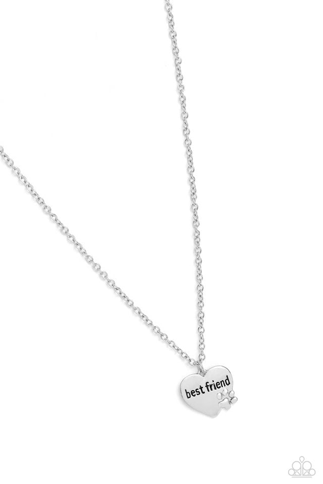 Mans Best Friend - Silver - Paparazzi Necklace Image