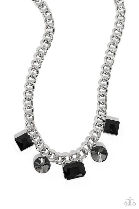Alternating Audacity - Black - Paparazzi Necklace Image