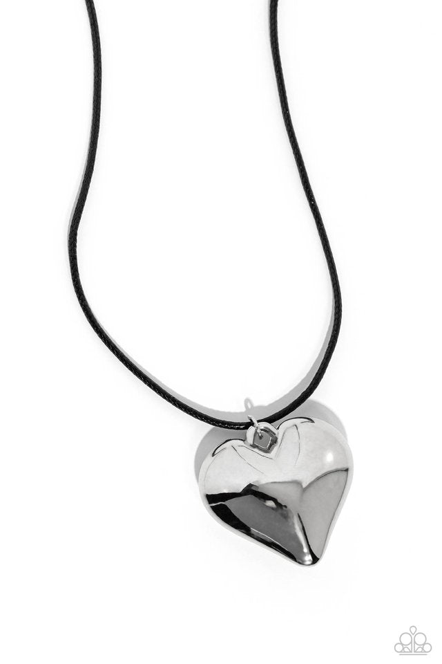 CORDED Love - Black - Paparazzi Necklace Image