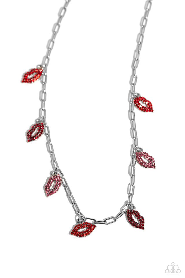 KISS the Mark - Red - Paparazzi Necklace Image