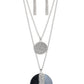 Striped Style - Silver - Paparazzi Necklace Image