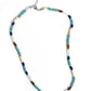 Oasis Outline - Blue - Paparazzi Necklace Image