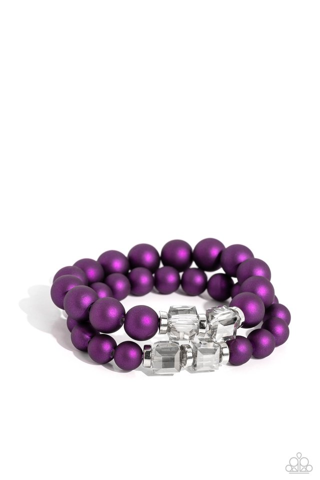 Shopaholic Showdown - Purple - Paparazzi Bracelet Image