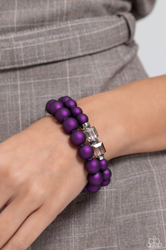 Shopaholic Showdown - Purple - Paparazzi Bracelet Image