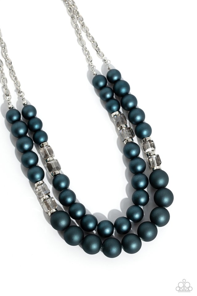 Shopaholic Season - Blue - Paparazzi Necklace Image