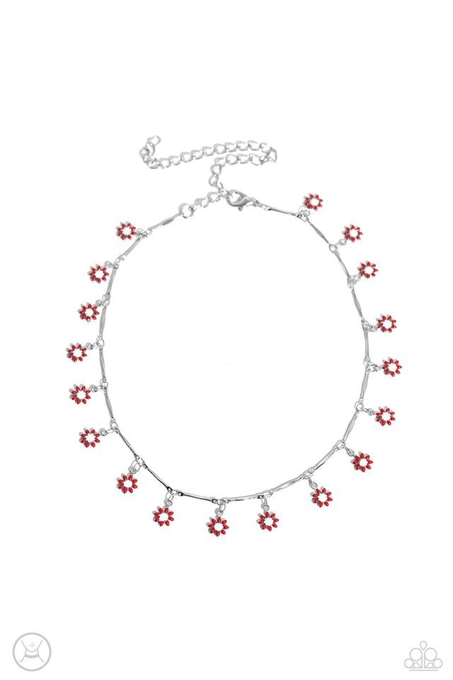 Delicate Display - Red - Paparazzi Necklace Image