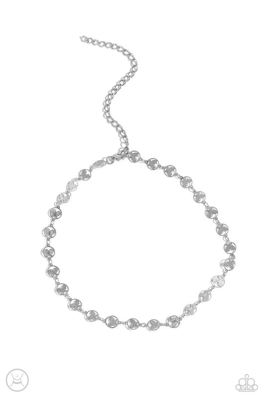 Fluttering Festival - Silver - Paparazzi Necklace Image