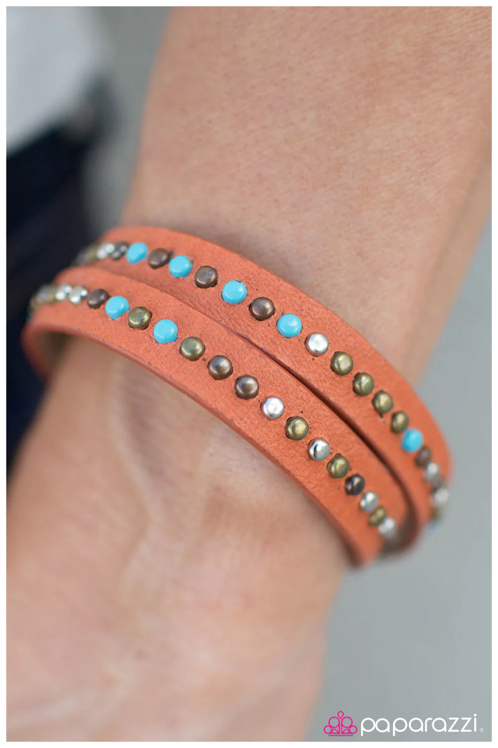 Pulsera Paparazzi ~ Cowgirl Up - Naranja