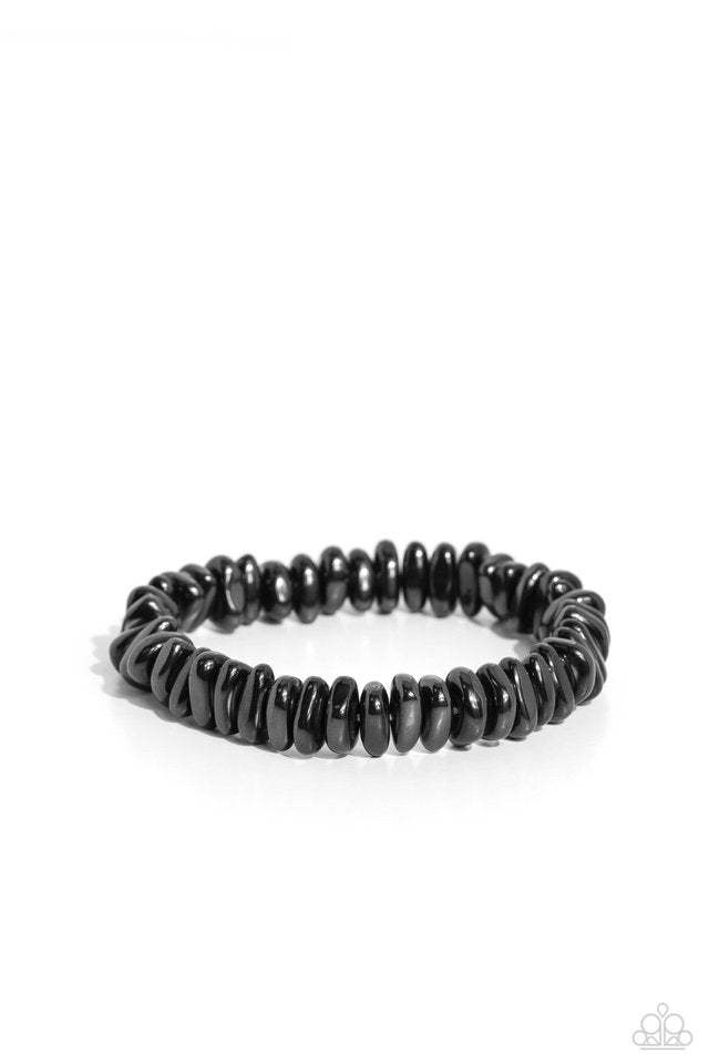 Monochromatic Mechanic - Black - Paparazzi Bracelet Image