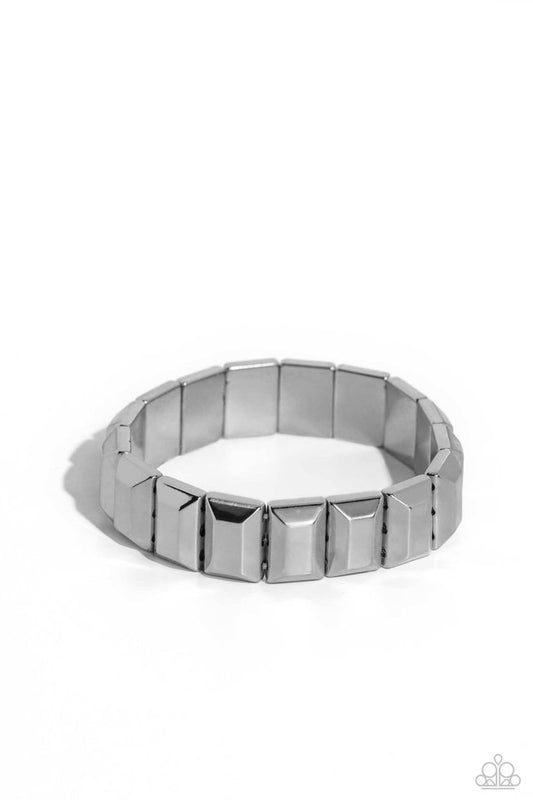 Chunky Champion - Silver - Paparazzi Bracelet Image