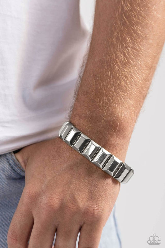 Chunky Champion - Silver - Paparazzi Bracelet Image