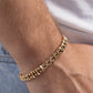 Fortune Favors The Fierce - Gold - Paparazzi Bracelet Image