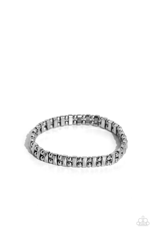Fortune Favors The Fierce - Silver - Paparazzi Bracelet Image