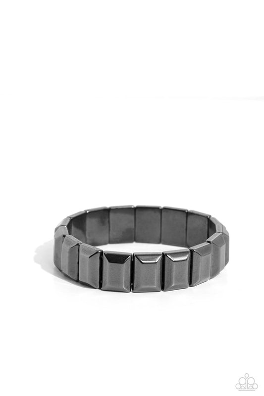 Chunky Champion - Black - Paparazzi Bracelet Image