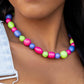 Perfectly Poppin - Pink - Paparazzi Necklace Image