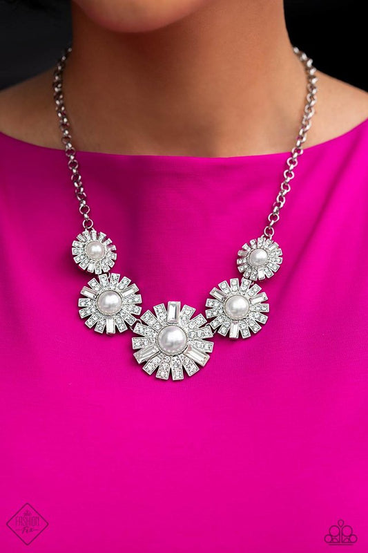 Gatsby Gallery - White - Paparazzi Necklace Image